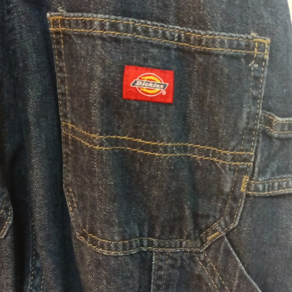 Dickies Red Tag Blue Denim Overalls. - Picture 8 of 10
